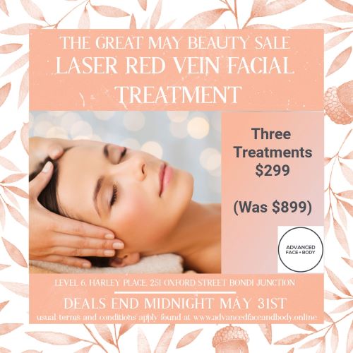 MAY SPECIAL - LASER RED VEIN REMOVAL TREATMENT