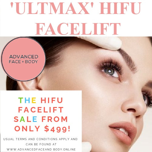 APRIL 25 - 'ULTMAX' HIFU FACELIFT - THE ESSENTIAL NON SURGICAL FACELIFT TREATMENT