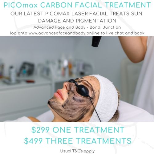 AUGUST 25 - PICOmax CARBON FACIAL TREATMENT (Treats sun damage and pigmentation)