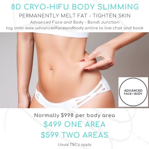 AUGUST 25 - 'CRYO-HIFU' BODY SLIMMING TREATMENT (Destroys Fat & Tightens Skin