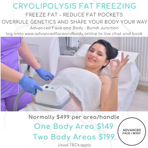 AUGUST 25 - CRYOLIPOLYSIS FAT FREEZING TREATMENT - Removes stubborn fat pockets