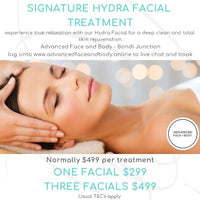 AUGUST 25 - HYDRA FACIAL TREATMENT SALE