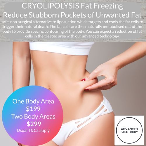 CRYOLIPOLYSIS FAT FREEZING TREATMENT - Remove stubborn fat pockets