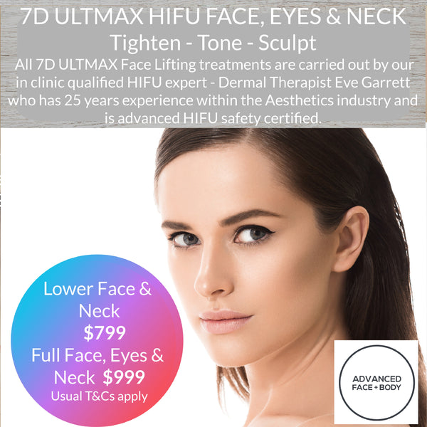 JULY 24 DEAL - 'ULTMAX' 7D HIFU FACE EYES & NECK LIFT - THE ESSENTIAL NON SURGICAL FACELIFT