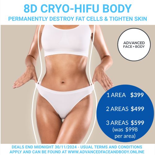 NOVEMBER 24 - 8D HIFU BODY SLIMMING TREATMENT - PERMANENTLY MELTS FAT & TIGHTENS SKIN