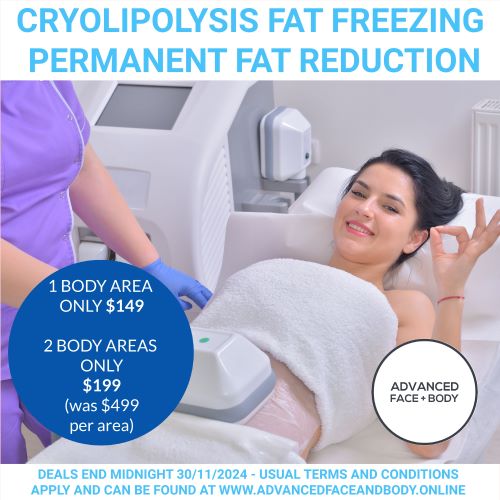 NOVEMBER 24 - CRYOLIPOLYSIS FAT FREEZING TREATMENT - Permanently remove stubborn fat