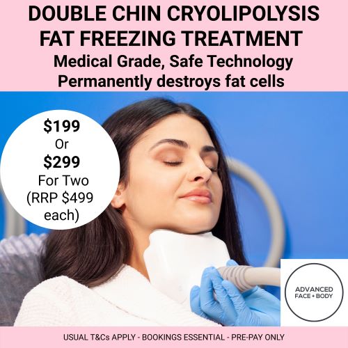 OCTOBER 24 - DOUBLE CHIN CRYOLIPOLYSIS FAT FREEZING  - Contour your chin & jawline area