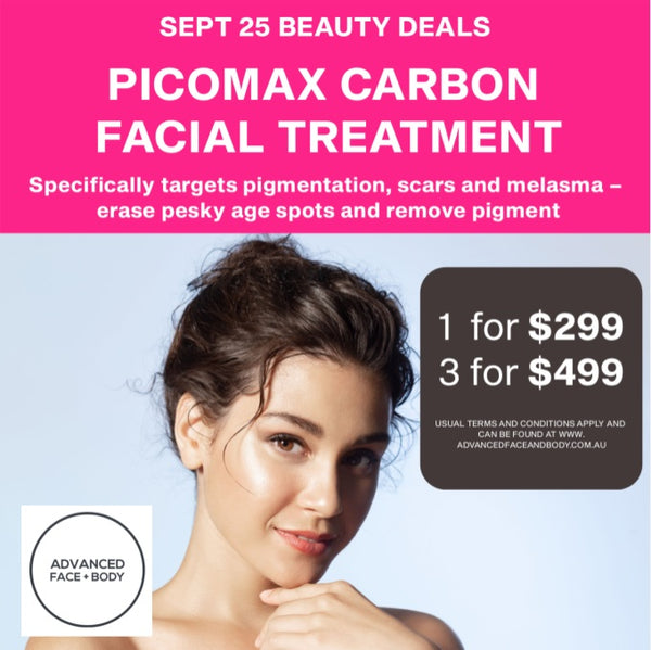 Sept 25 - PICOmax Carbon Facial Treatment (Treats sun damage and pigmentation)