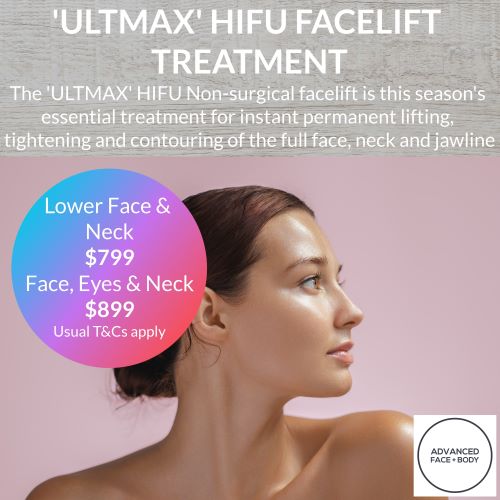 'ULTMAX' HIFU FACE TREATMENT - ESSENTIAL NON SURGICAL FACELIFT